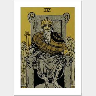 The Emperor Tarot Card Posters and Art